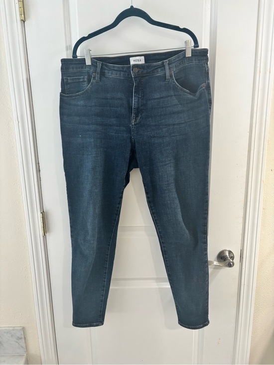 pistola Denim - pistola Dark Blue Cropped High-Rise Jeans